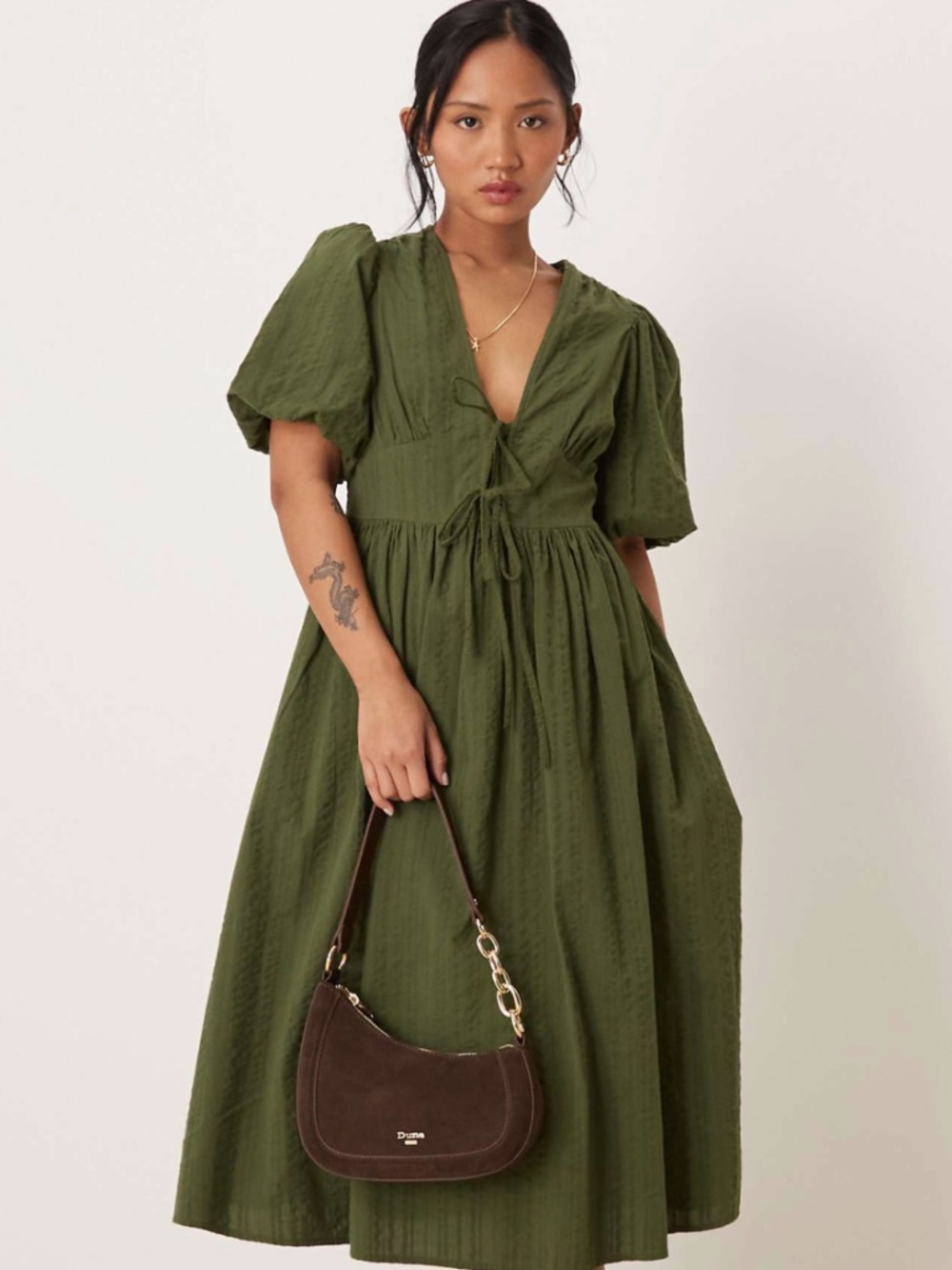 no body's child dress khaki